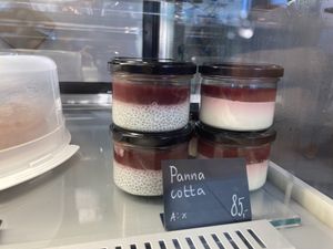 Pana cotta   at Share Sweet and Espresso Bar in Prague