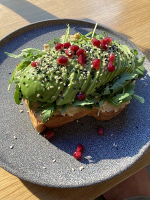 Avo toast  at Share Sweet and Espresso Bar in Prague
