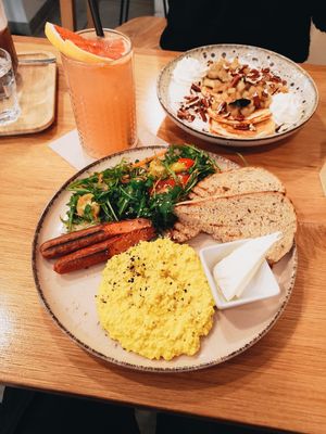 Scrambled Tofu at Share Sweet and Espresso Bar in Prague
