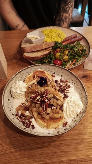 Pancakes at Share Sweet and Espresso Bar in Prague
