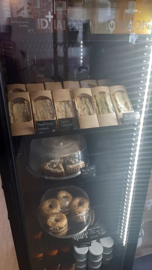 take out sandwich selection at Share Sweet and Espresso Bar in Prague