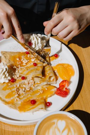 Sweet breakfast? No problem. We got THE tastiest crepes. at Share Sweet and Espresso Bar in Prague