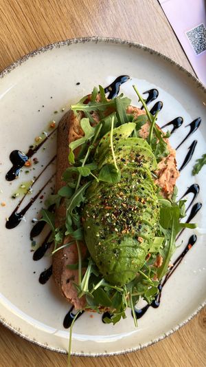 Avo toast was very good at Share Sweet and Espresso Bar in Prague