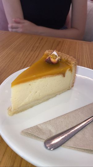 Cheesecake: creamy and tasty  at Share Sweet and Espresso Bar in Prague