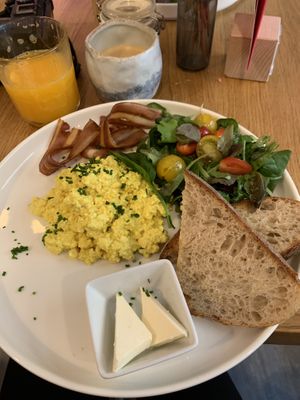 Scrambled tofu plate  at Share Sweet and Espresso Bar in Prague