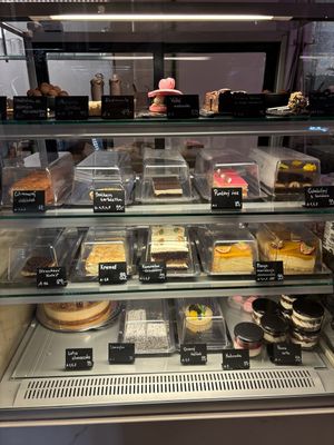 Sweets options  at Share Sweet and Espresso Bar in Prague
