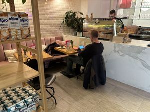 Seating   at Share Sweet and Espresso Bar in Prague