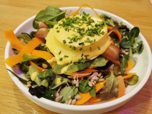 Egg's Benedict at Share Sweet and Espresso Bar in Prague