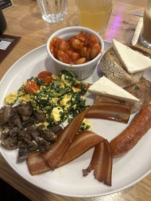 English breakfast   at Share Sweet and Espresso Bar in Prague