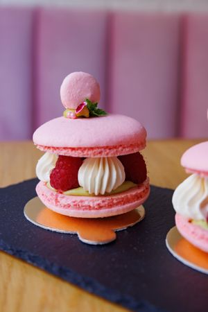 Pistachio Macaron at Share Sweet and Espresso Bar in Prague