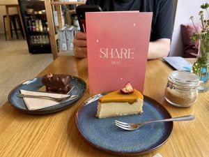 Gluten free vegan treats!  Happy days.  at Share Sweet and Espresso Bar in Prague