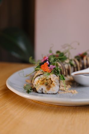 Mushroom Roll  at Share Sweet and Espresso Bar in Prague