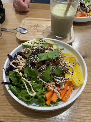 Poke bowl  at Share Sweet and Espresso Bar in Prague