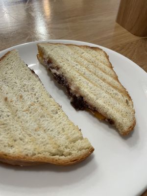 Ham and cheese sandwich, seriously yummy!!!   at Share Sweet and Espresso Bar in Prague