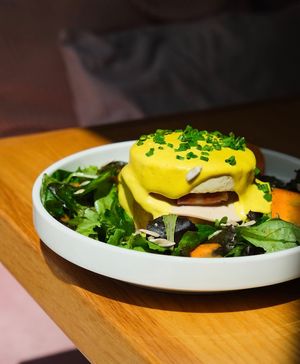 Egg Benedict at Share Sweet and Espresso Bar in Prague