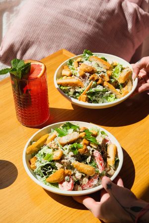 Caesar Salad at Share Sweet and Espresso Bar in Prague