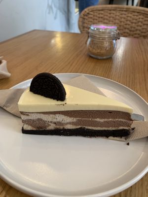 Oreo cheese cake  at Share Sweet and Espresso Bar in Prague