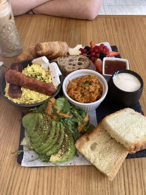 “Breakfast for two”. Hotel breakfasts should literally just clone this.  at Share Sweet and Espresso Bar in Prague