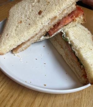 Caesar sandwich  at Share Sweet and Espresso Bar in Prague