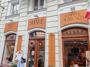 Facade at Share Sweet and Espresso Bar in Prague