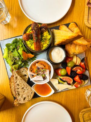 Breakfast platter for 2 at Share Sweet and Espresso Bar in Prague