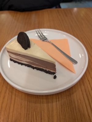 Oreo cheesecake at Share Sweet and Espresso Bar in Prague