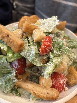 Caesar salad  at Share Sweet and Espresso Bar in Prague