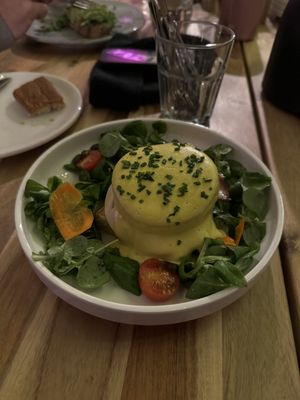 Noegg benedict (this was a bit blunt)  at Share Sweet and Espresso Bar in Prague