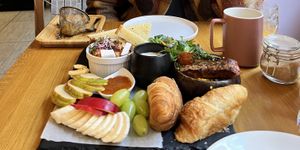 Vegan sharing platter for 2!  at Share Sweet and Espresso Bar in Prague