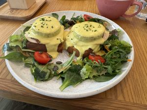 Eggs Benedict   at Share Sweet and Espresso Bar in Prague