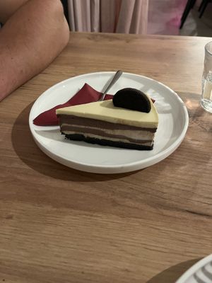 Oreo cheesecakee  at Share Sweet and Espresso Bar in Prague