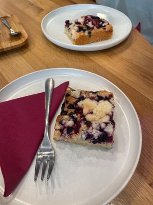Blueberry danishes at Share Sweet and Espresso Bar in Prague
