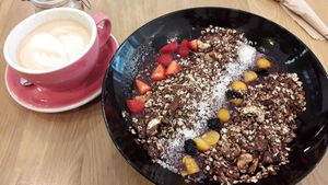 Smoothie bowl at Share Sweet and Espresso Bar in Prague