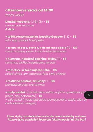 Menu 4 at Share Sweet & Wine Bar in Prague