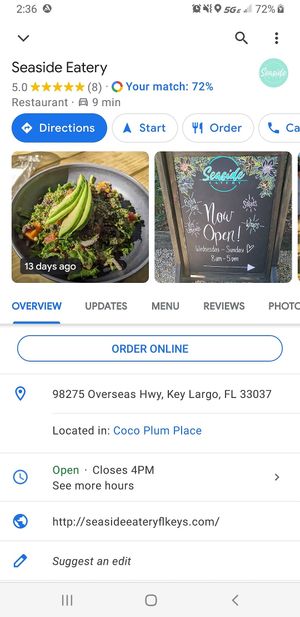 Had the Bahn Mi Sandwich.   Very tasty and filling.  Can't wait to go back. at Seaside Eatery in Key Largo