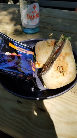 Bahn Mi.  So tasty..  Bread so fresh. at Seaside Eatery in Key Largo