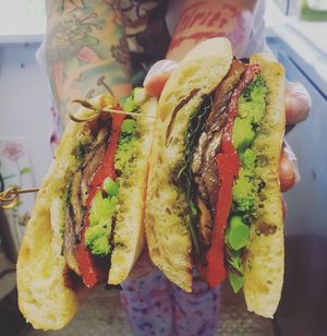 Roasted Vedge Sammie at Seaside Eatery in Key Largo