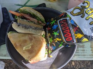Tempeh Torta at Seaside Eatery in Key Largo
