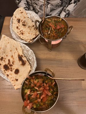 and mushroom masala   at Taj Mahal in Usti Nad Labem
