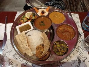 Royal Thali at Vegan Mount in Barcelona