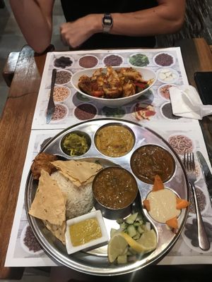Royal Thali  at Vegan Mount in Barcelona