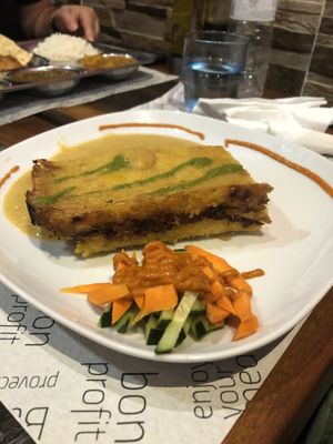 Menue of the day maindish  at Vegan Mount in Barcelona