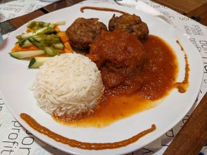 Seitan balls at Vegan Mount in Barcelona