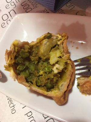 Samosa  at Vegan Mount in Barcelona