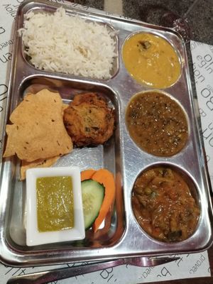 Thali at Vegan Mount in Barcelona