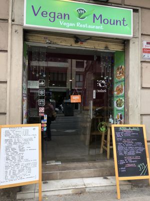 outside  at Vegan Mount in Barcelona