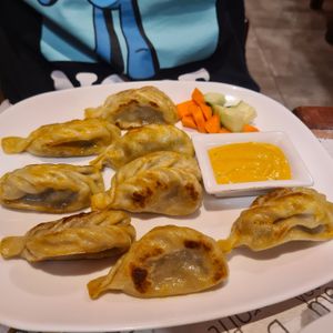Grilled momo at Vegan Mount in Barcelona