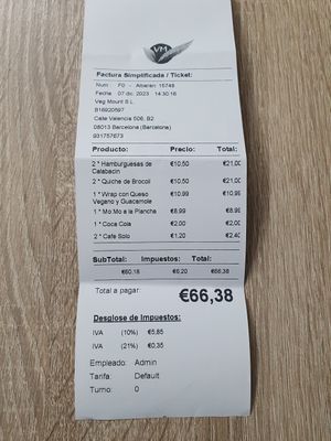  at Vegan Mount in Barcelona