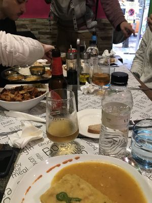 overall table  at Vegan Mount in Barcelona