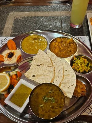 Royal Thali at Vegan Mount in Barcelona